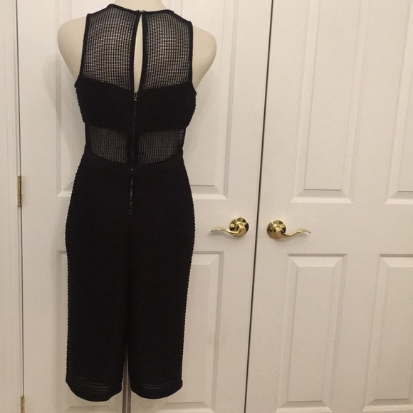 Black Guess cutout midi cocktail dress - Picture 2 of 6